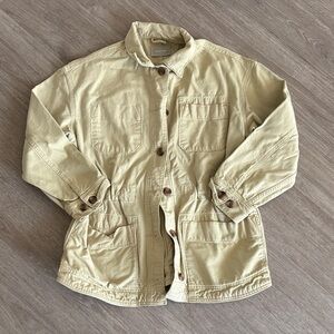 Everlane Light Tan Button-Up Jacket